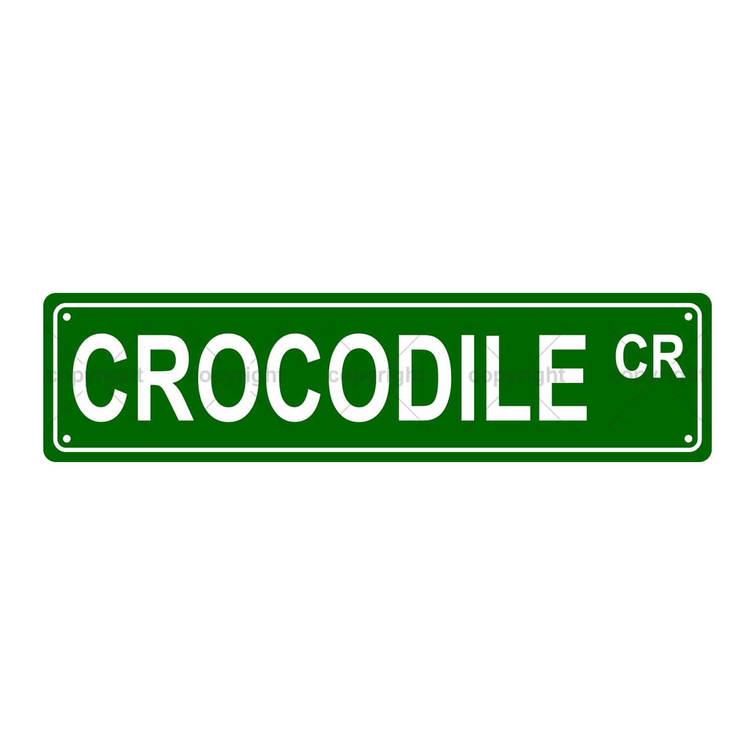 Crocodile Cr Animal Metal Tin Street Sign Bar Cafe Garage Cave Home Room Wall Bathroom Farmhouse Garden Porch Patio Decor,4x16 Inch