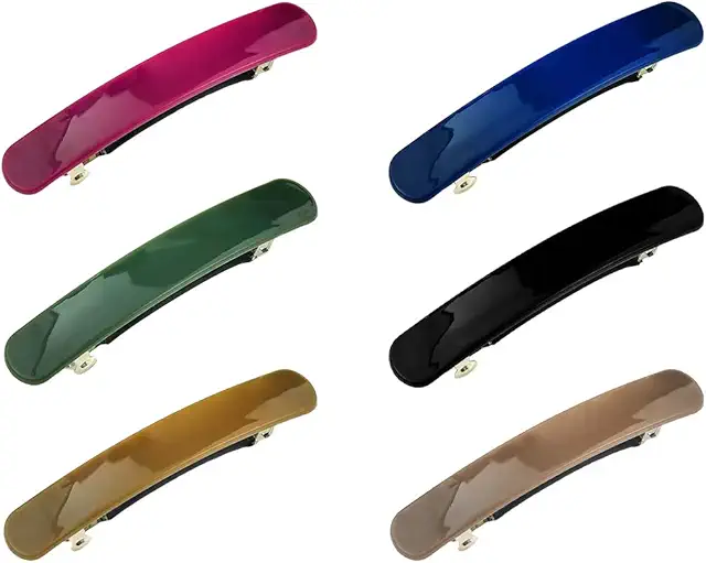 Paquete de 6 Pasadores Franceses Vintage para Cabello Medio a Fino