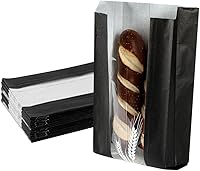 Vista 8 de Restaurantware Bag Tek - Bolsas de papel de pan de 6 x 2.8 x 10 pulgadas, 100 bolsas de papel de baguette a prueba de grasa, microperforadas