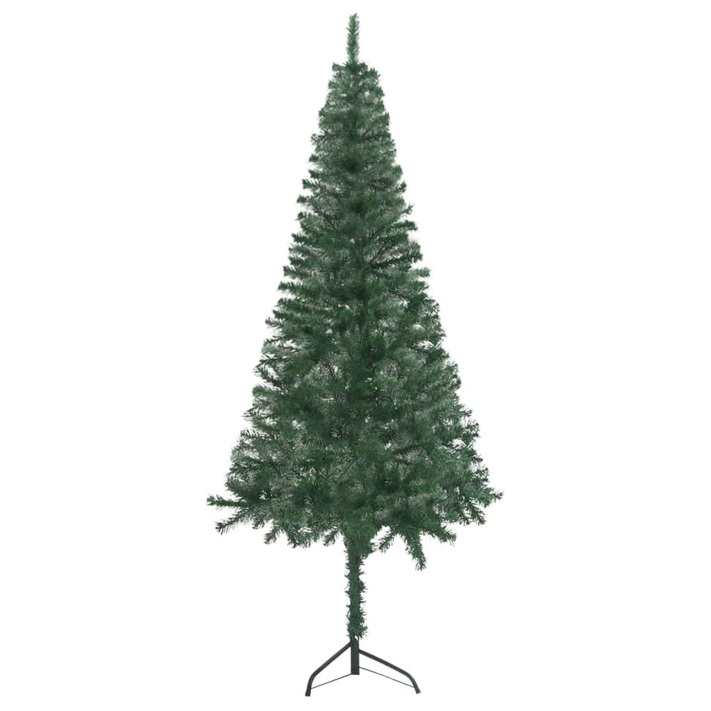Vinmax Artificial Christmas Tree 4ft - Green PVC Corner Xmas Tree - Space-Saving Small Holiday Tree for Festive Décor-Green(4 x 1 ft)