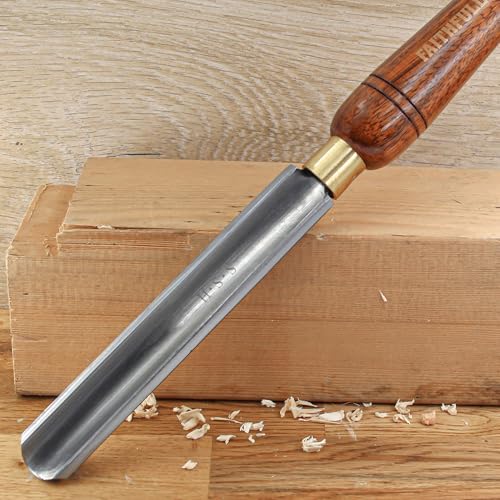 Faithfull HSS Full Length Woodturning Chisel - 20mm Roughing Out Gouge, Blade Length 160mm, Total Length 410mm - FSC Certified Wood Handle 2 Faithfull HSS Full Length Woodturning Chisel - 20mm Roughing Out Gouge, Blade Length 160mm, Total Length 410mm - FSC Certified Wood Handle - Image 2