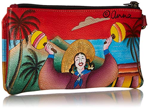 Anna by Anuschka Women's Hand-Painted Genuine Leather Flap Organizer Wallet2