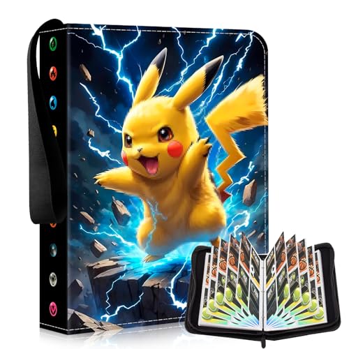 Niaetuto 50 PCS Classeur Carte,Album Porte Cartes,Capacité 400 Cartes,Albums pour Cartes à Collectionner,Imperméable Album Carte,Organissateur de...