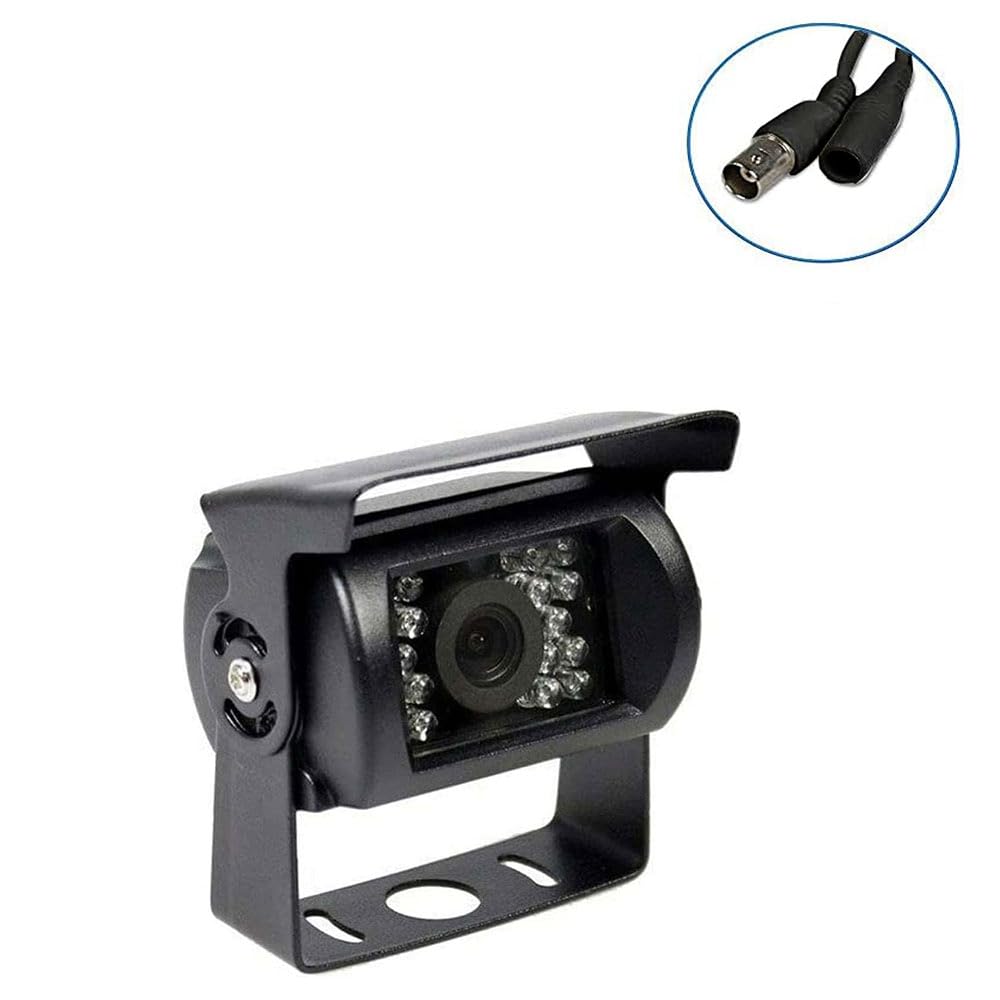 Telecamera Retromarcia HD CCD 9V-36V Con 18 LED IR | Visione Notturna Impermeabile Per Camion, Rimorchio E Autobus | Angolo Regolabile 360°