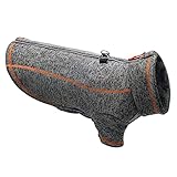 cyeollo Dog Fleece Jacket Zipper Up Dog Sweater with Reflective Strip Dual D Ring for Leash Winter...