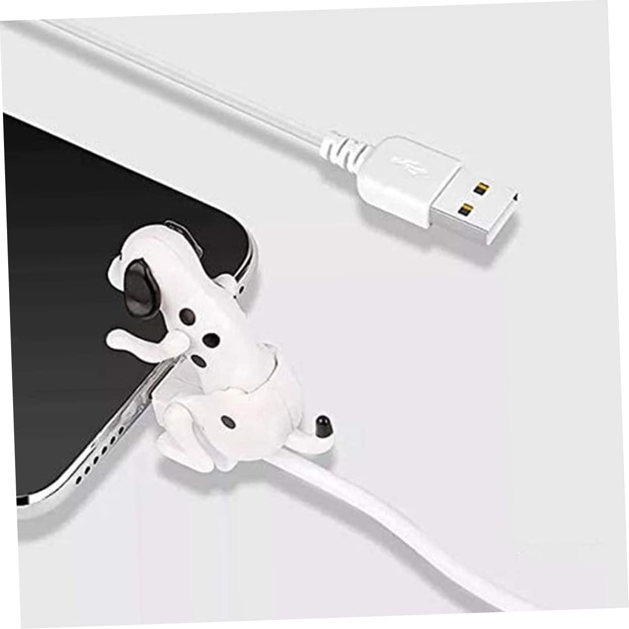 jojofuny 5pezzi Cavo Di Ricarica Usb Creativo Forma Di Cane Cavo Di Ricarica Tipo-c Resistente Design Divertente Compatibile Con Smartphone e Dispositivi Mobili Facile Da Trasportare e