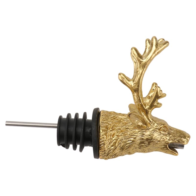 COOLHIYA Deer Head Wine Liquor Aerator Pourer Spout and Stopper Animal Wine Pourer Stopper With...