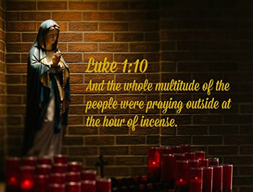 Catholic Incense Gift Set With Holy Card #TOP4