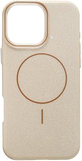 جراب حماية خلفي من السيليكون والبلاستيك بتصميم لامع لموبايل ايفون 16 برو ماكس لون بيج موديل Xst-22 من اكس ستور