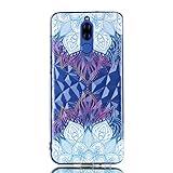 CANDY HOUSE Relief Luxury Texture TPU Bumper Case Soft Slim Silicone Protective Rear Back Cover Case...