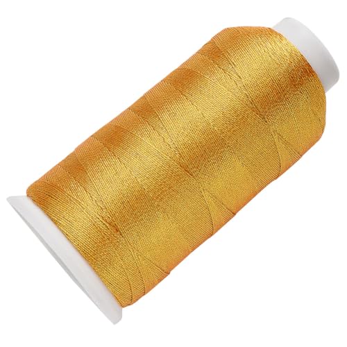Hilo metálico dorado para bordado 699.91 yardas miniatura 1