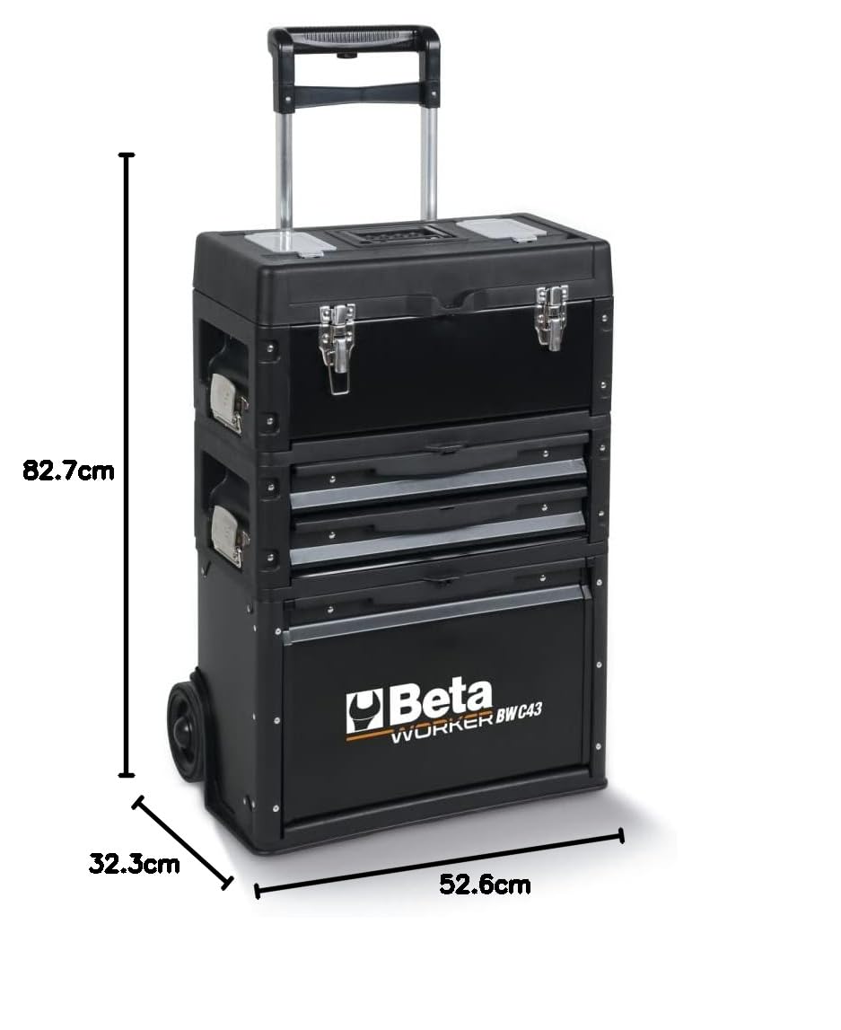 Beta BW C43 Werkzeugtrolley mit drei stapelbaren Modulen