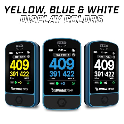 Image of Izzo Swami 7000i Touchscreen Golf GPS Rangefinder, Blue