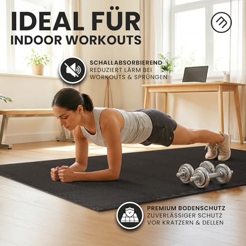 Schutzmatten Bodenschutzmatte Set Sportmatte Gymnastikmatte Puzzlematte: Puzzle Sportgeräte Matte Fitnessmatte Turnmatte Unterlegmatte Bodenmatte Sport Mat Trainingsmatte Gummimatte Yogamatte Fitness