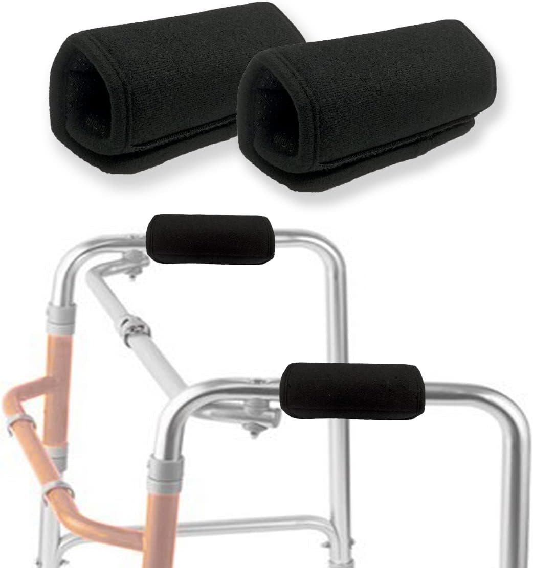 Universal Walker Padded Hand Grip Covers, Premium Medical Soft Cushion