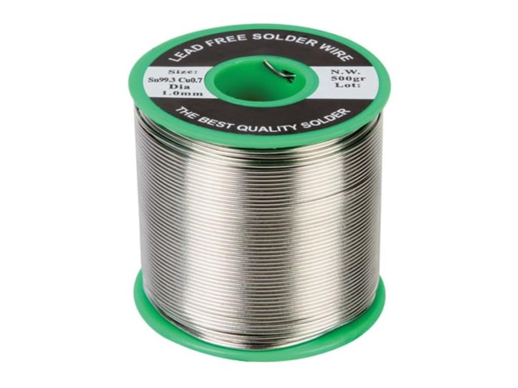 Velleman SOLD500GLF 99,3% SN-0,7% Cu Filo di Saldatura Senza Piombo, Multicolore, 1 mm/500 g