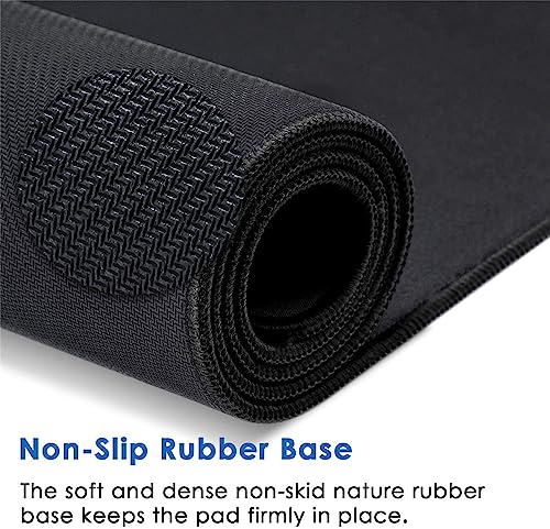 Image of LL-COEUR XXL Black Mouse Pad Gaming Keyboard Mat Laptop Office Desk Mat (1400 x 600 x 3 mm)