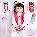 ZIYIUI Muñecas Reborn Bebé Niña 24 Pulgadas 60cm Silicone Morbido Vinile Corpo Pieno Realistico Bebé Reborn Barato Regali di Natale Kits Bebé Reborn Toddler