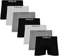 Kit 7 Cuecas Boxer Box Polo Star Microfibra Sortida