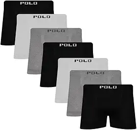 Kit 7 Cuecas Boxer Box Polo Star Microfibra Sortida