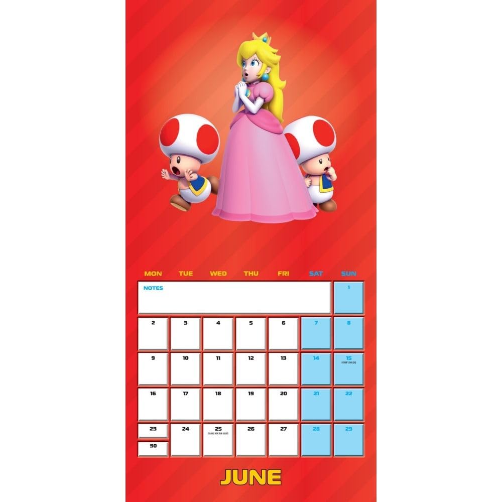 Official Super Mario Square Calendar 2025