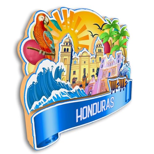 Imán Decorativo Redondo Roatan Honduras 3-4 pulgadas miniatura 3