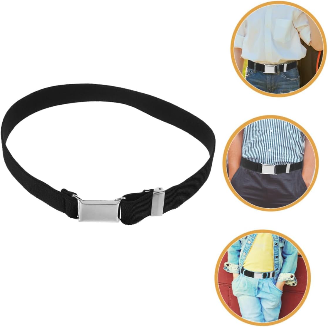 VANZACK Adjustable Boys and Girls Elastic Belt Stretchy Waist Belt for Boys and Girls Comfortable and Sturdy Clothing Accessory