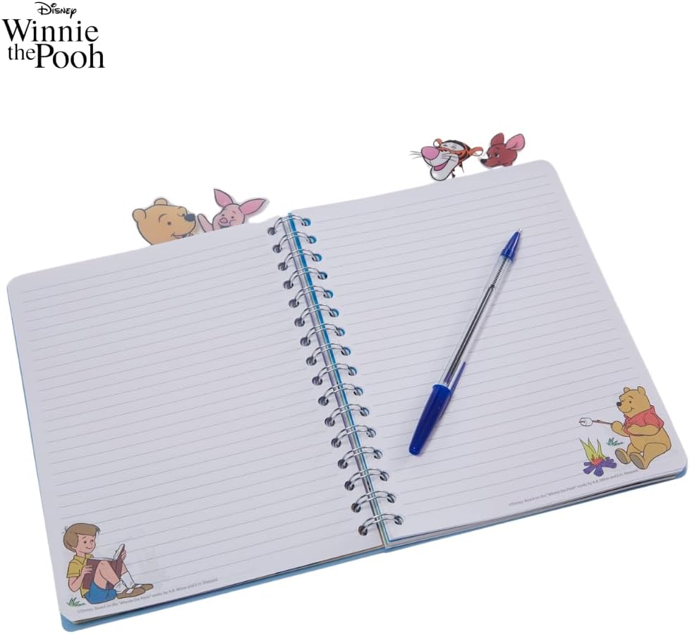 Disney Winnie The Pooh Tab Journal Notebook, Spiral Bound, 96 Lined Pages, 8 x 7 inches - Image 7