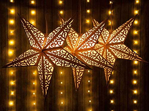 Fantado Triple Socket White Pendant Light Lamp Cord For Star Lanterns, Switch, E12, 19 Ft - Electrical Swag Light Kit #TOP4
