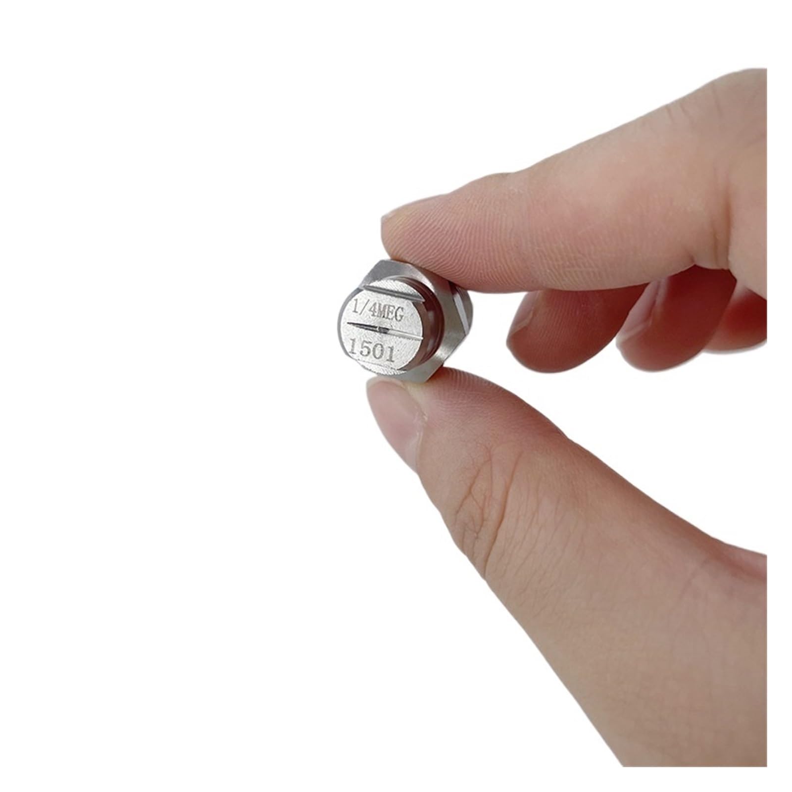 Boquilla de pulverización de abanico plano, Boquilla de ventilador plano acero inoxidable, 1/4'', BSPT, 0-65 grados, 20-275, barra limpieza, paquete 5(5pcs 1l4 5008)