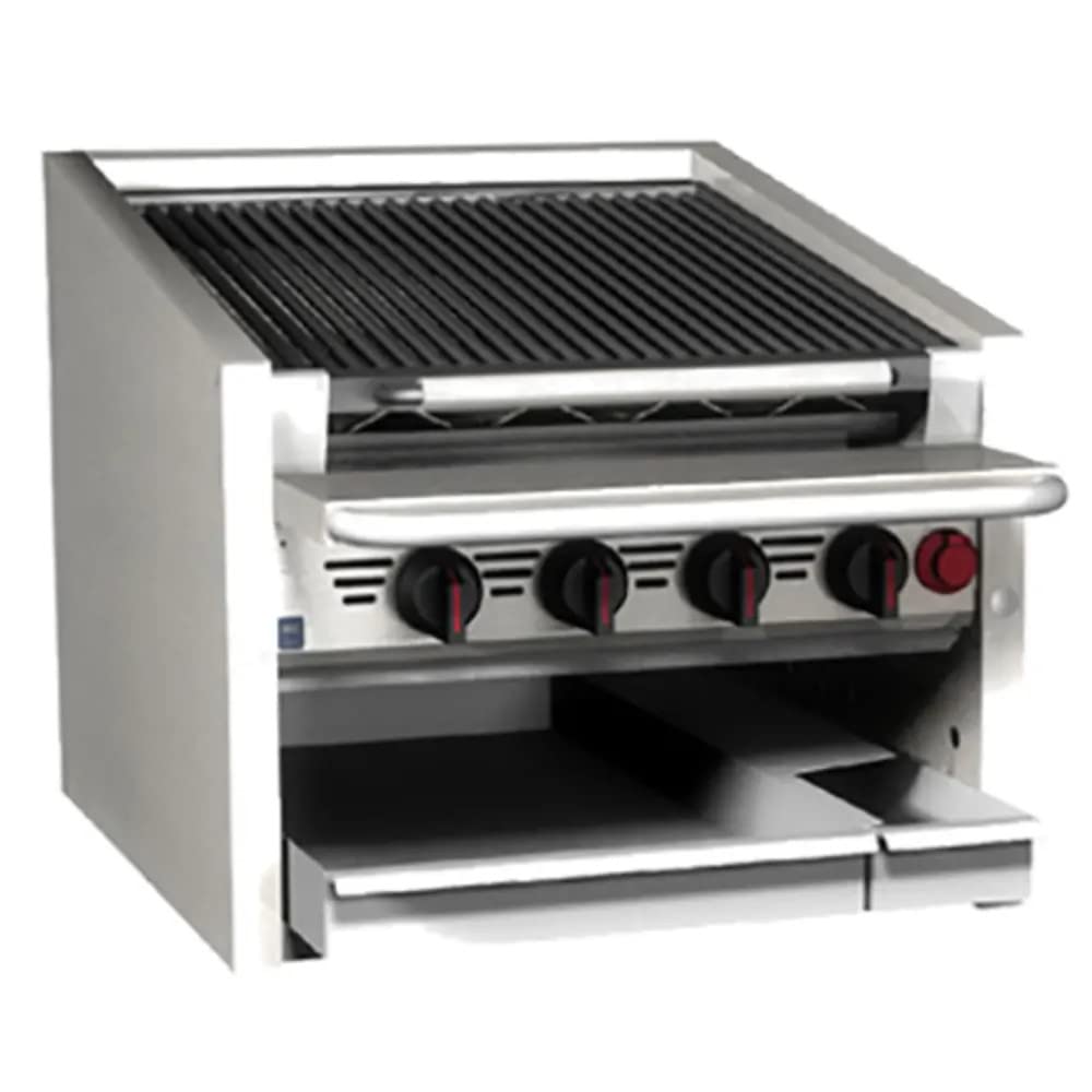 MagiKitch'N CM-RMB-624CR 24" Countertop Gas Radiant Charbroiler