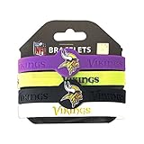 Amico International unisex Silicone Rubber Wrist Band Set of 4 Bracelets, Team Colors, One Size US