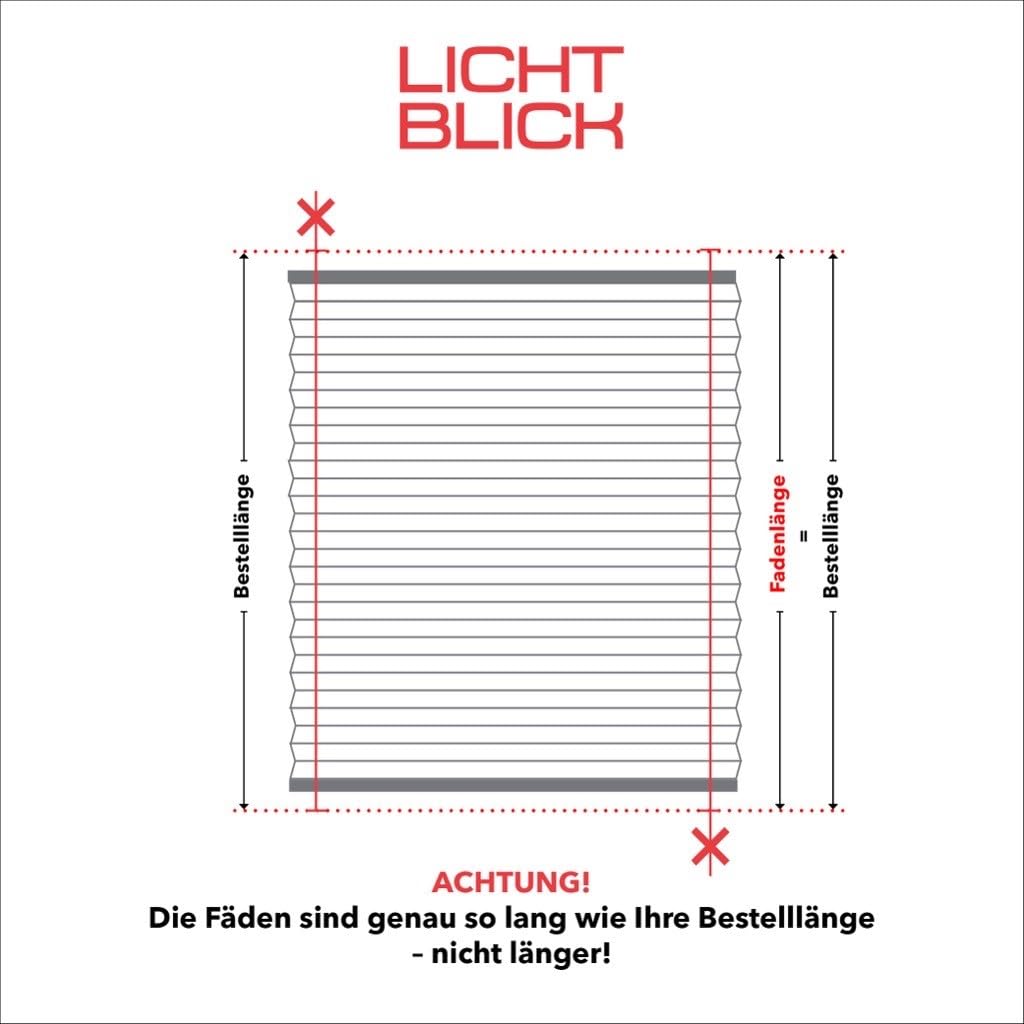Lichtblick Plissee Verdunkelung, ohne Bohren Anthrazit 30 cm x 210 cm (B x L)