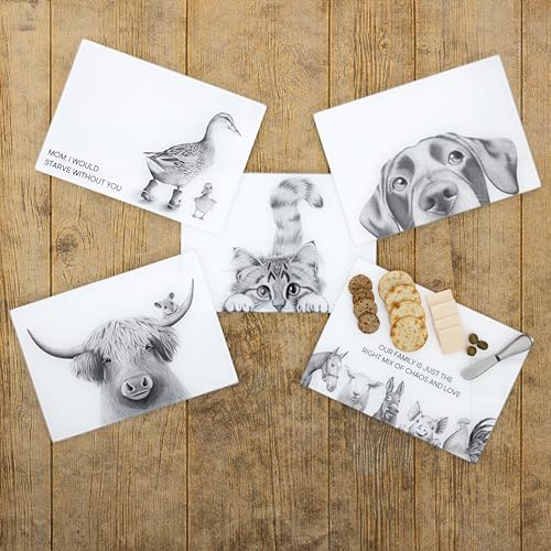 Pavilion-Gift-Company-Highland-Cow-1375-x-975-Glass-Cutting-Board-Highland-Cow-Cattle-Farmhouse-Farm-Animal-Kitchen-Decor Pavilion Gift Company Highland Cow 1375 x 975 Glass Cutting Board Highland Cow Cattle Farmhouse Farm Animal Kitchen Decor