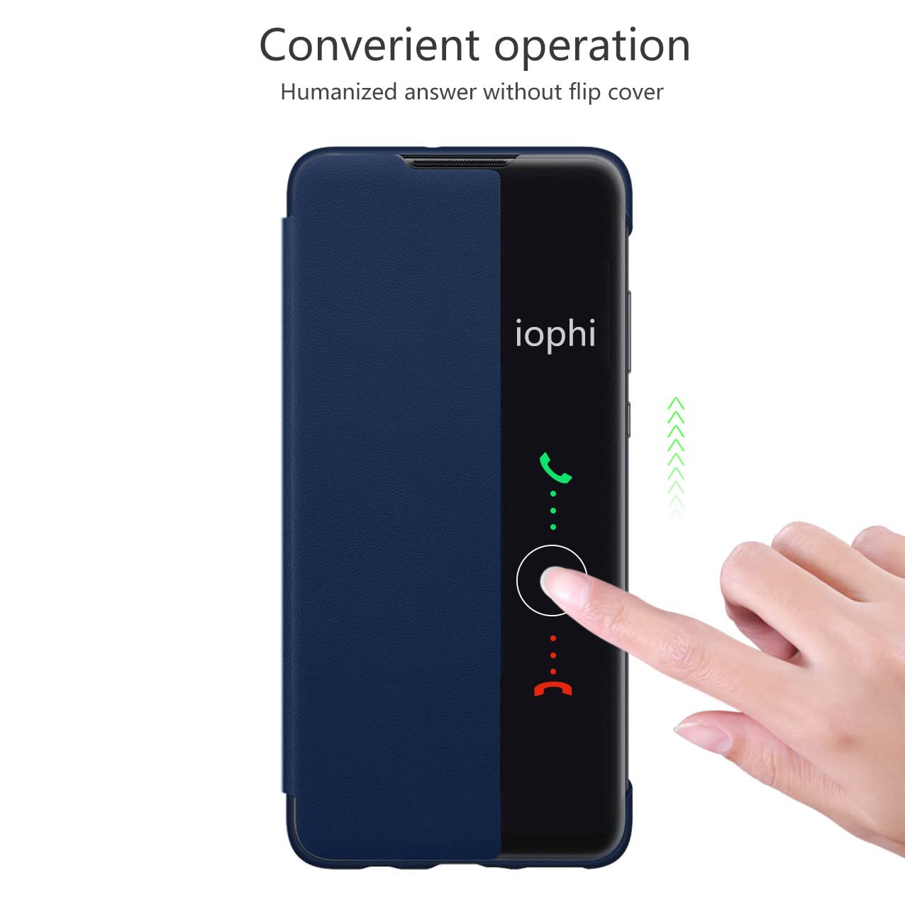 Mate 20 Pro KANSI Huawei Mate 20 Hülle Smart View Flip Case Mit