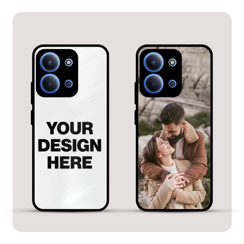Image of Personalized Back Cover for Redmi 15C | Custom Case with Name, Photo or Logo | PrintShield Hybrid with Soft TPU Grip & Scratch Protection