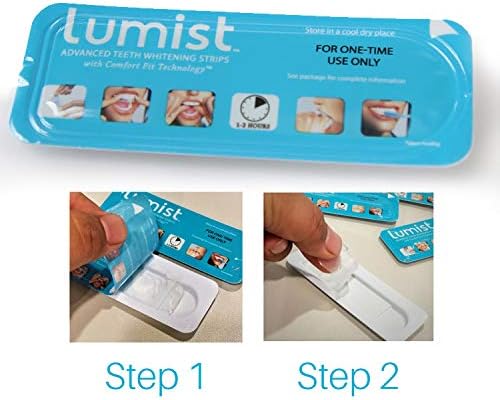 Lumist Advanced Teeth Whitening Strips with Comfort Fit Technology (2 Pack)
