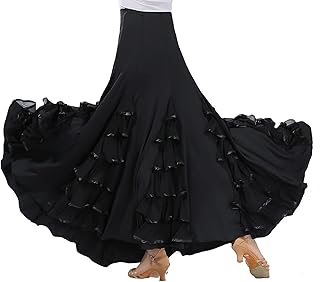 [INEOUT] 社交ダンス スカート ダンス衣装 ステージ衣装 女性 レディース ?ロングスカート マキシスカート モダンダンス ラテン タンゴ フラメンコ パーティー舞台衣装 練習用 演奏会 競技用 演出服 社交ダンス モダンドレス