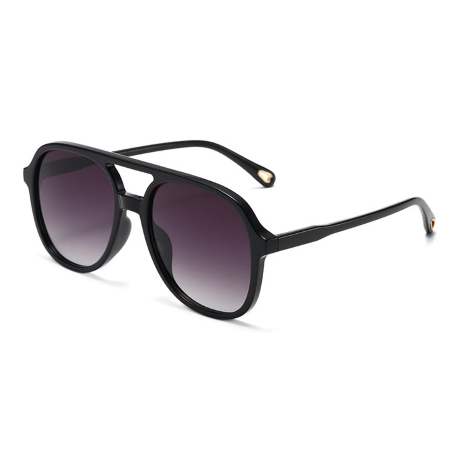 ASYHV Retro Rund Sport-Sonnenbrille Damen Herren Doppelsteg Design Perfekt für Outdoor & Mode UV Schutz