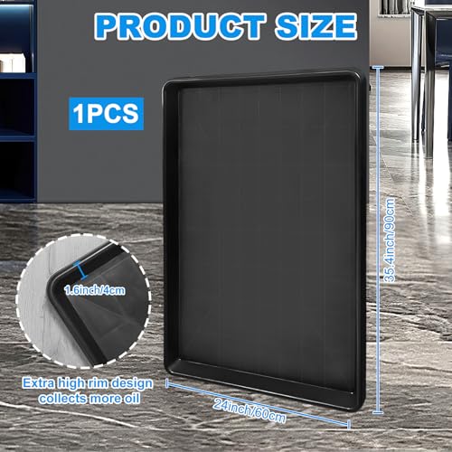 YEXEXINM Universal Auffangwanne, 90x60cm Ölauffangwanne Große Ölauffangbehälter Kunststoffwanne Plastikwanne Mehrzweckwanne aus robustem Kunststoff, Auffanghilfe für Ölwechsel