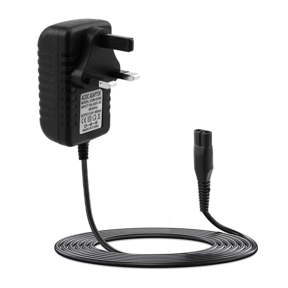 Vmoomax 5.5V Charger for Karcher Window Vac Cleaner WV1, WV2, WV 2 Plus, WV60, WV70, WV75, WV5, WV55 Power Cord, 1.5M Replacement Plug Charging Cable Compatible with Karcher Window Vacuum Cleaner