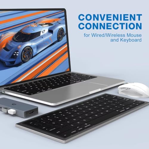 Hub USB C pour MacBook Pro Air et Thinkpad avec adaptateur multi-usage et lecteur TF - 7