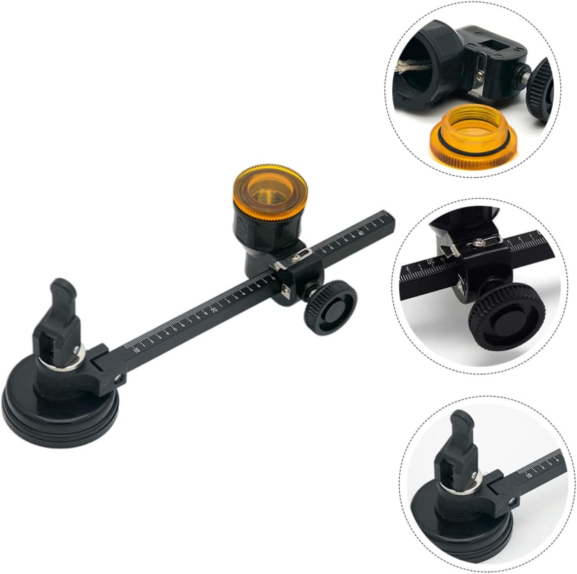 Holibanna Compass Cutting Tool for Glass Range Hood Hole Opener Plexi Cutter Effortless Cutting