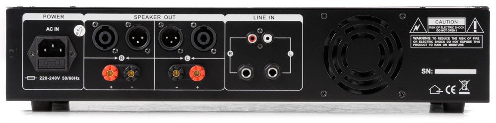 Ibiza AMP300 Amplificateur de Sonorisation 2x 240W Noir