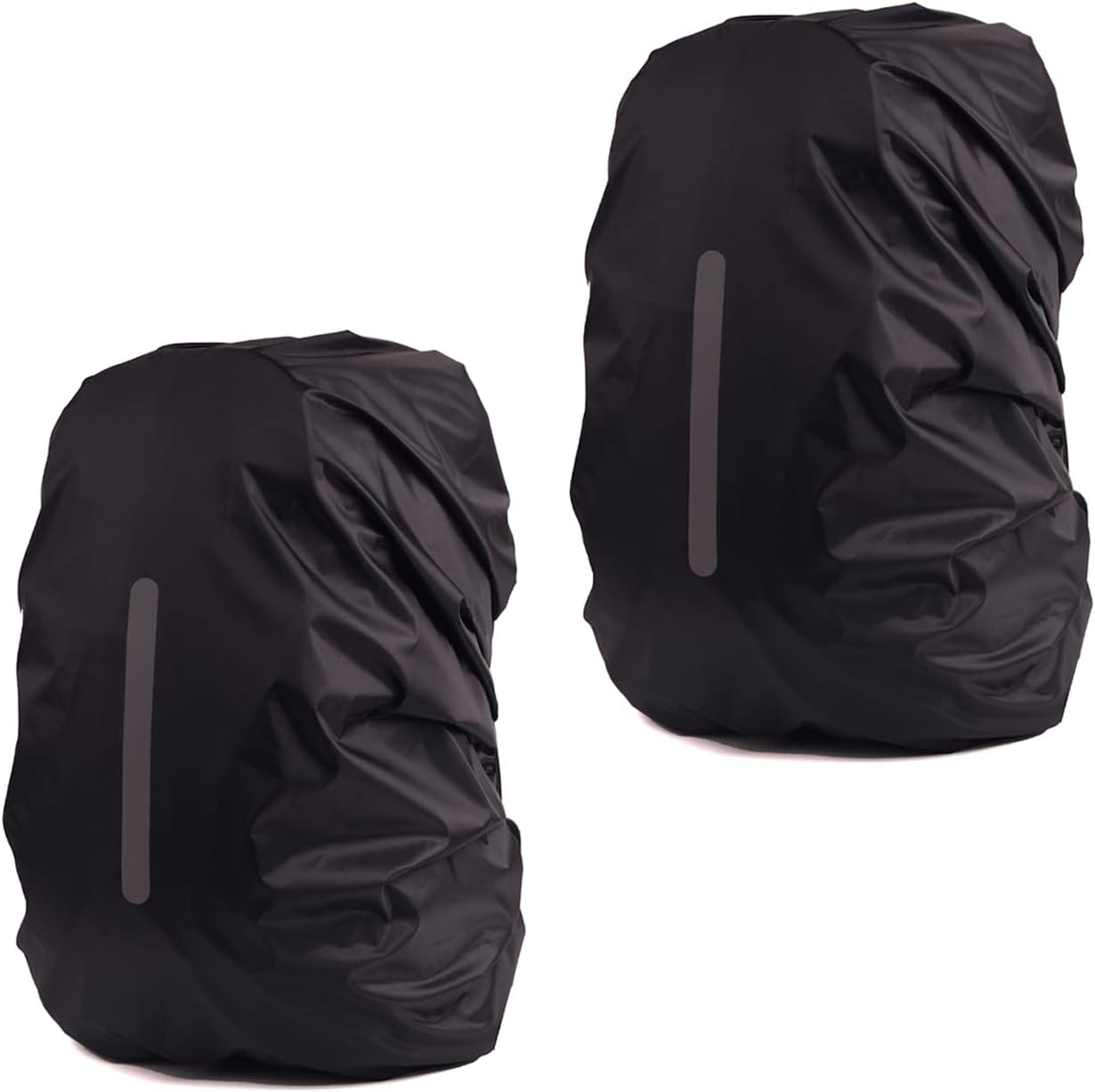 2 Pack Waterproof Rain Cover for Backpack, Backpack Rain Cover with Reflective Strip，Rucksack Rain Cover for Bicycling/Hiking