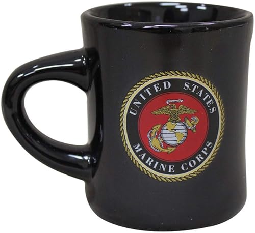 Miniatura 2 de M. Cornell, Inc. - Calcomanía del Cuerpo de Marines de los Estados Unidos, color negro, 8 onzas de gres militar