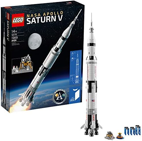 LEGO Ideas NASA Apollo Saturn V 92176 Outer Space Model Rocket for Kids and Adults, Science Building Kit (1969 Pieces)