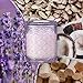 LA JOLIE MUSE Jardin de Lavender Scented Candle - Coconut, Lavender & Sandalwood | 6 oz Natural Soy Wax | 40 Hours Clean Burn | Aromatherapy Candle for Relaxation | Elegant Home Decor