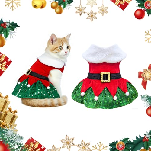 Disfraz Navideño para Perro y Gato, Talla S