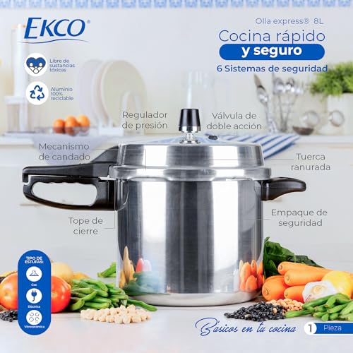 Lista de Olla Express Walmart los más recomendados. 18 Olla Express Walmart marca EKCO (3)
